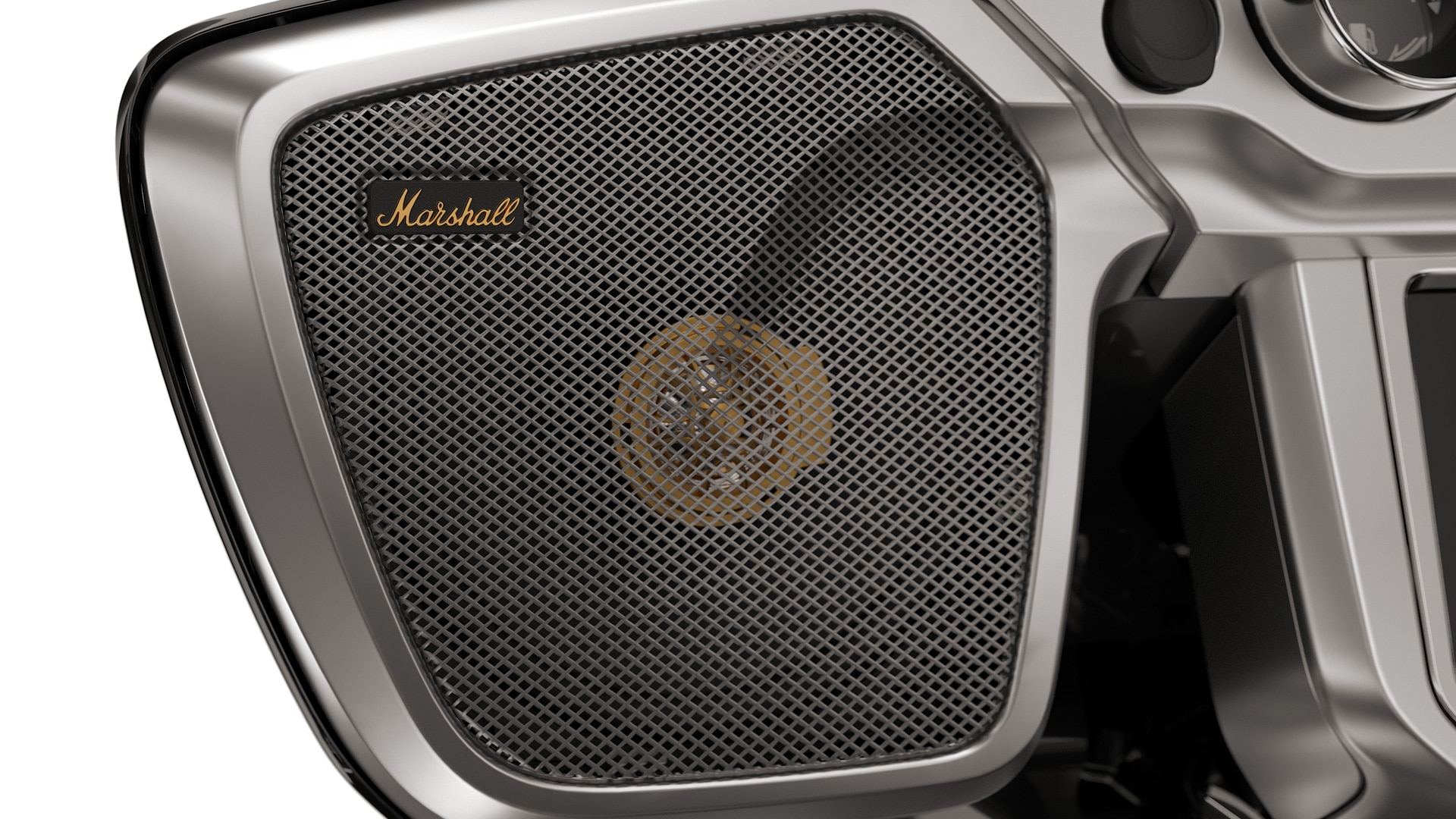 Installed Marshall speakers.