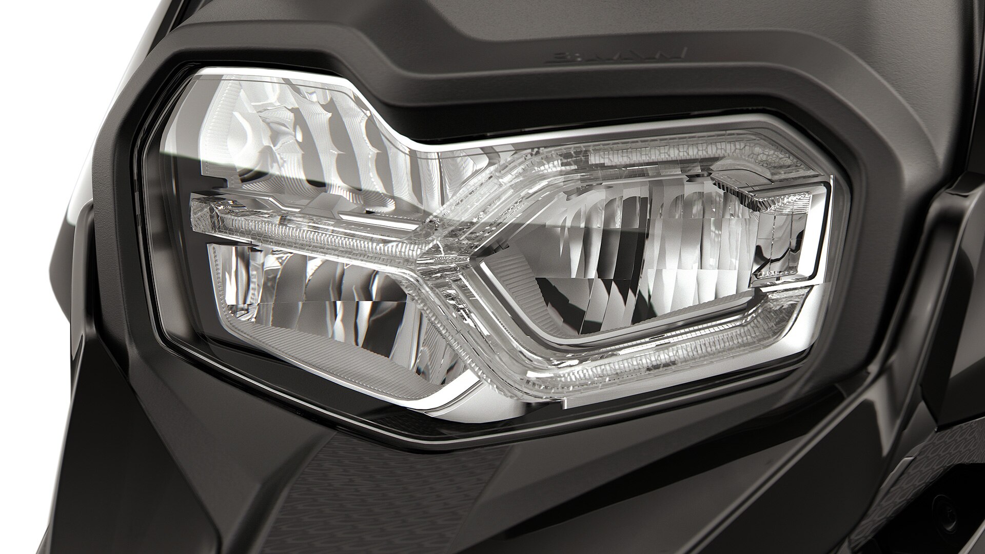 The revamped front design of the C 400 X from BMW Motorrad