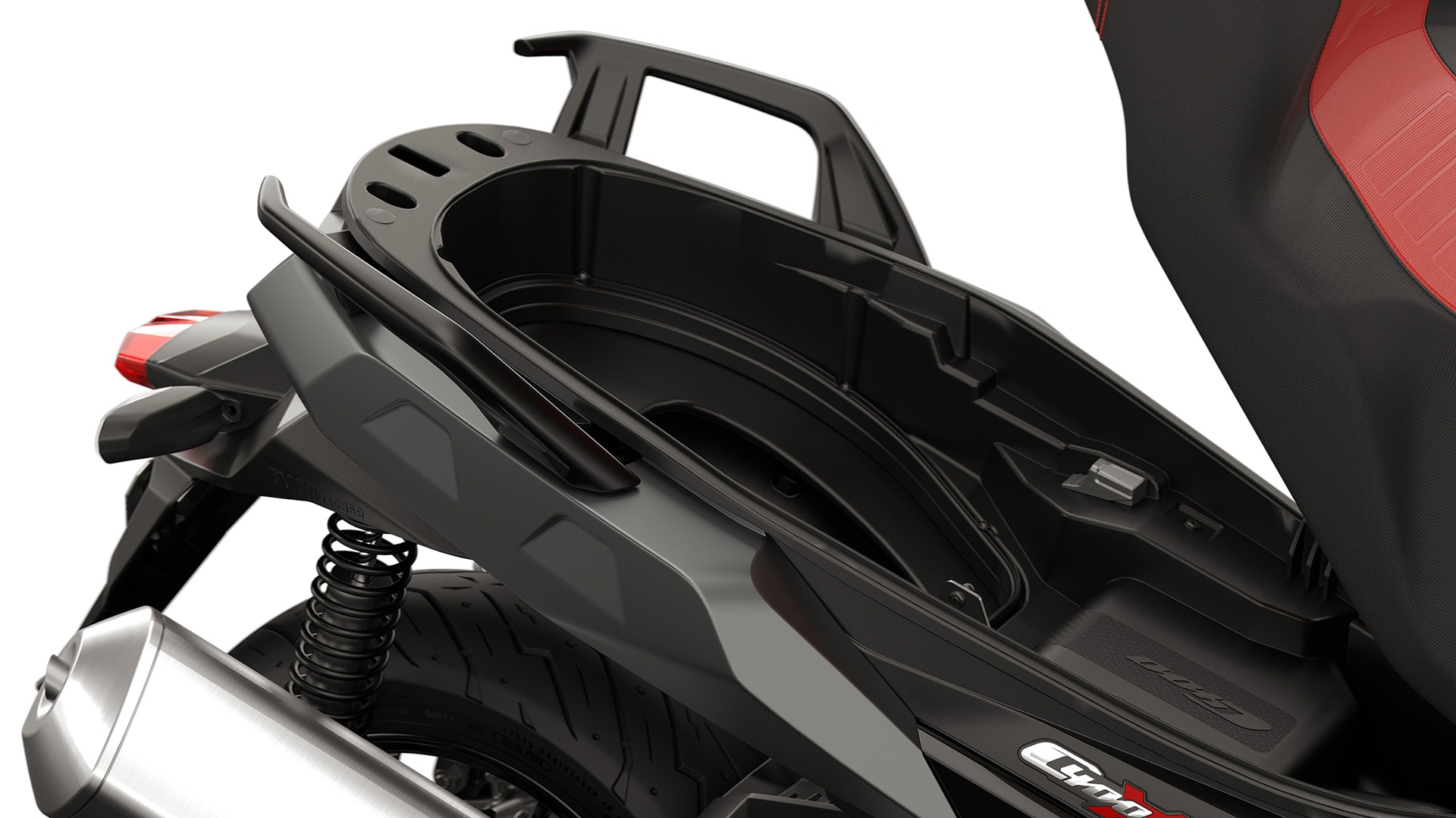 The storage space of the C 400 X from BMW Motorrad