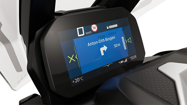 Connectivity functions of the C 400 X from BMW Motorrad