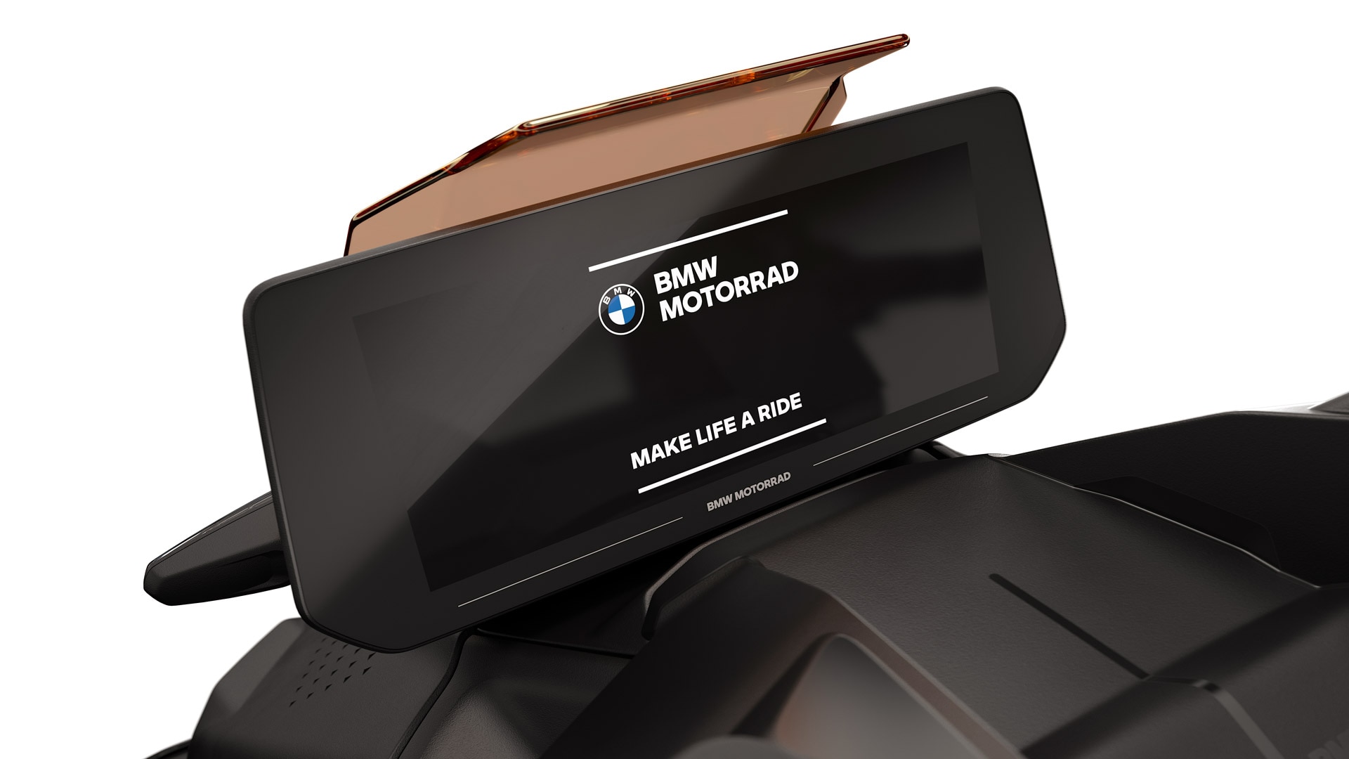 TFT display with BMW Motorrad start-up animation.